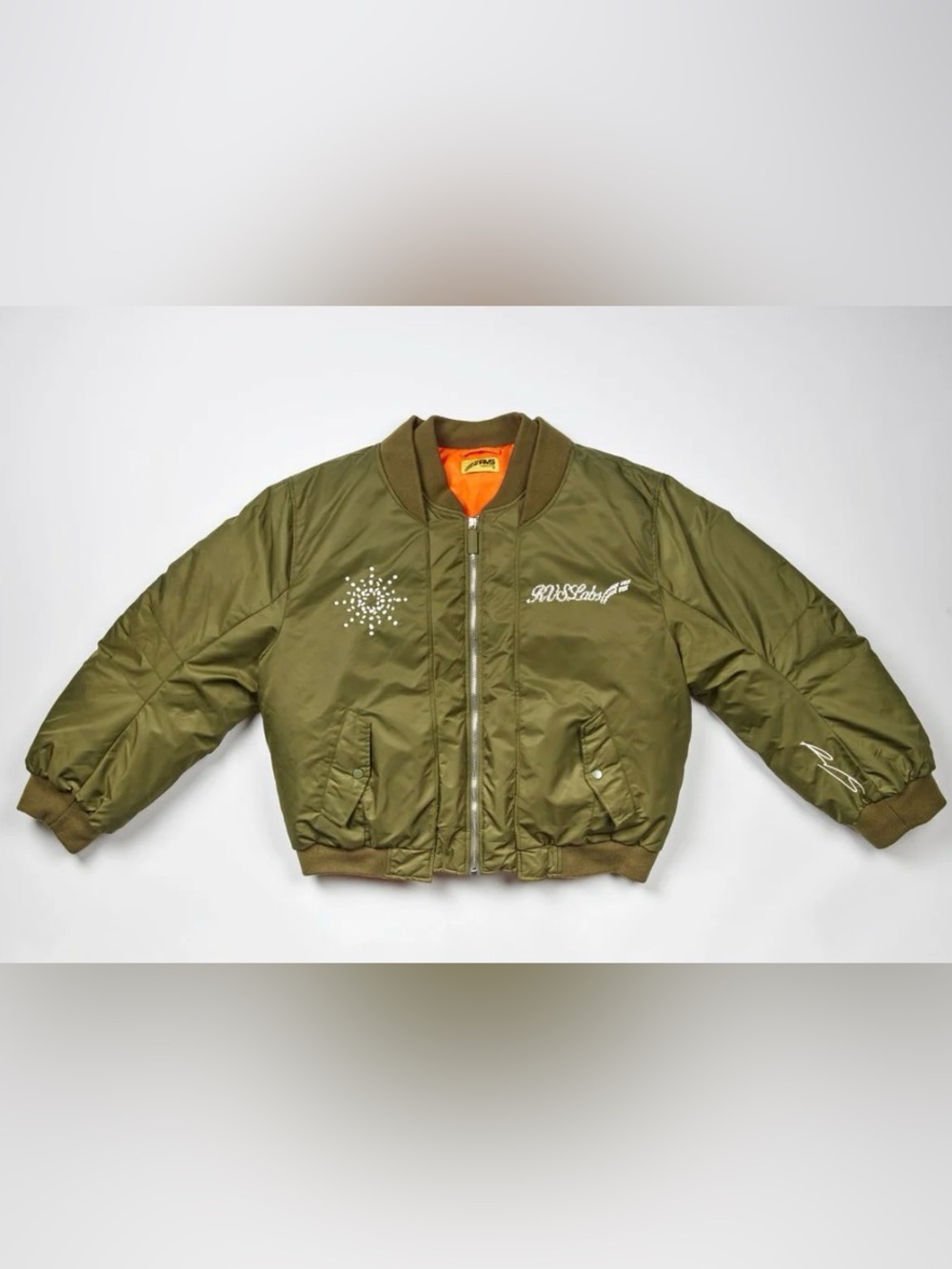 NWT RVS OLIVE GREEN REVES PARIS "COMMANDO" SPLIT JACKET- Size Medium